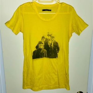 JNBY yellow “Beatles” short sleeve Tee